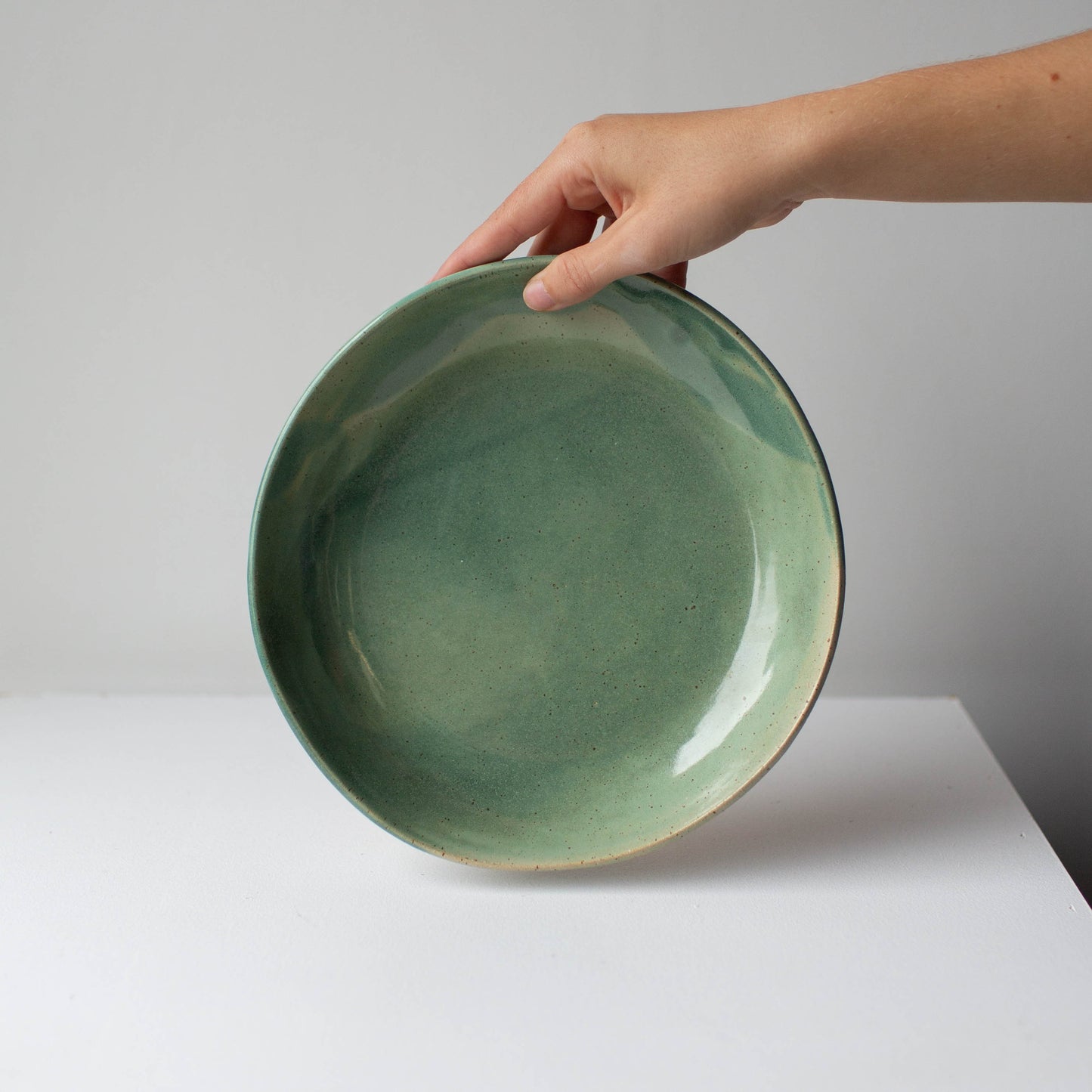 Deep dinner plate - Sage green