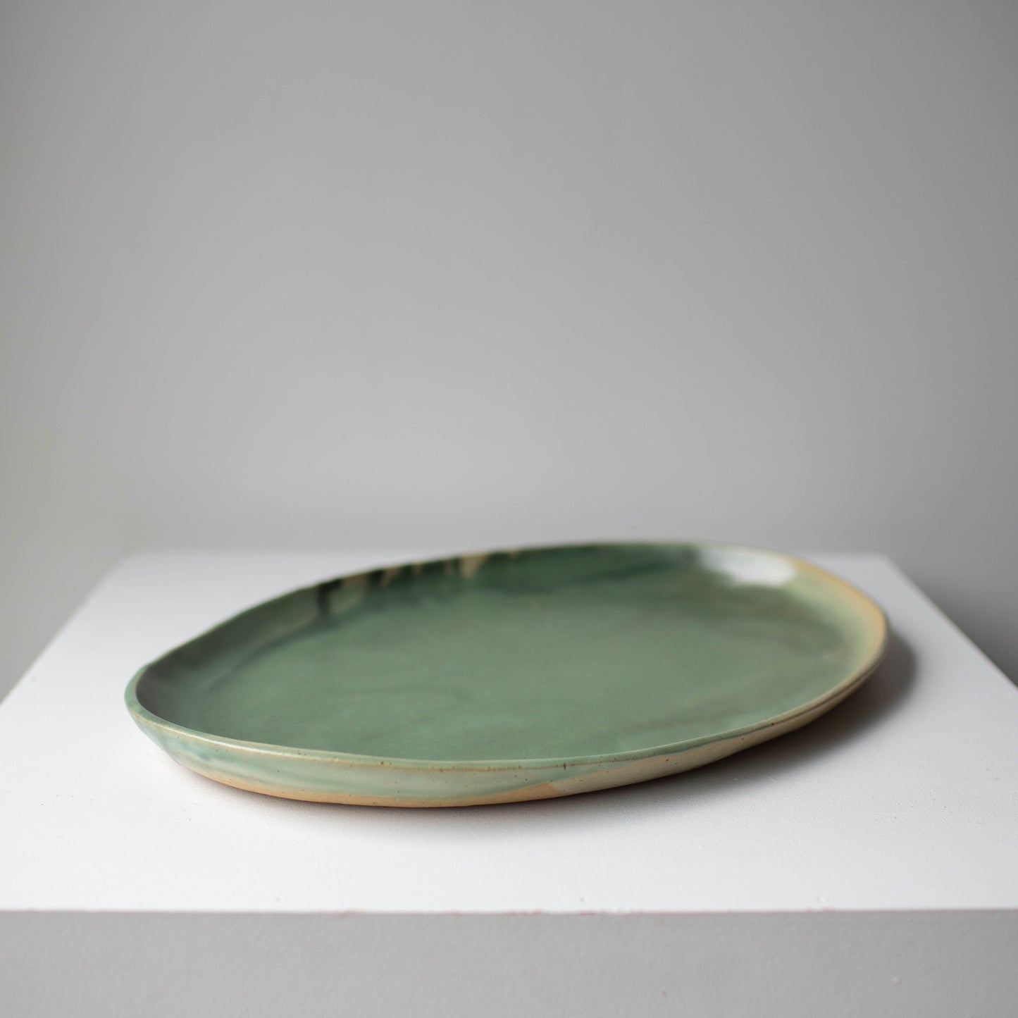Oval platter - Sage green
