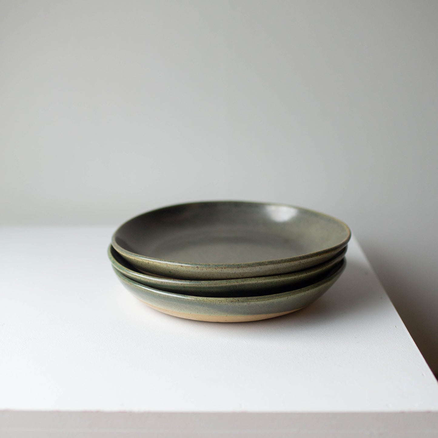 Deep dinner plate - Kelp green