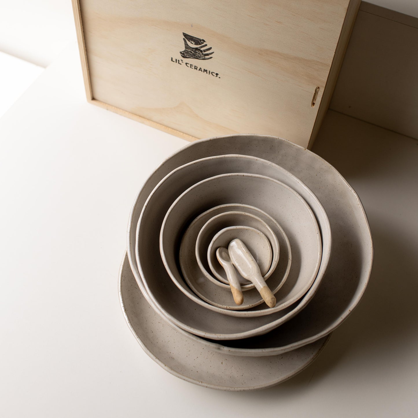 Lil Ceramics Everyday Tableware Serving Boxed Set Handmade in Auckland New Zealand