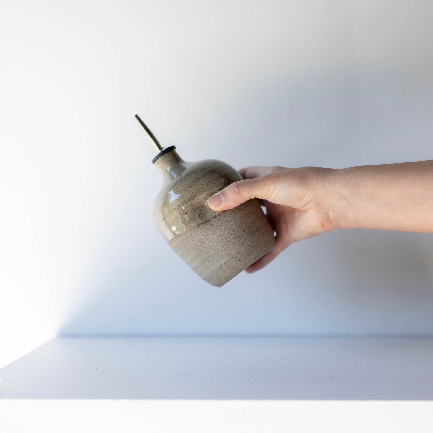 Lil Ceramics Large granite oil pourer handmade in New Zealand