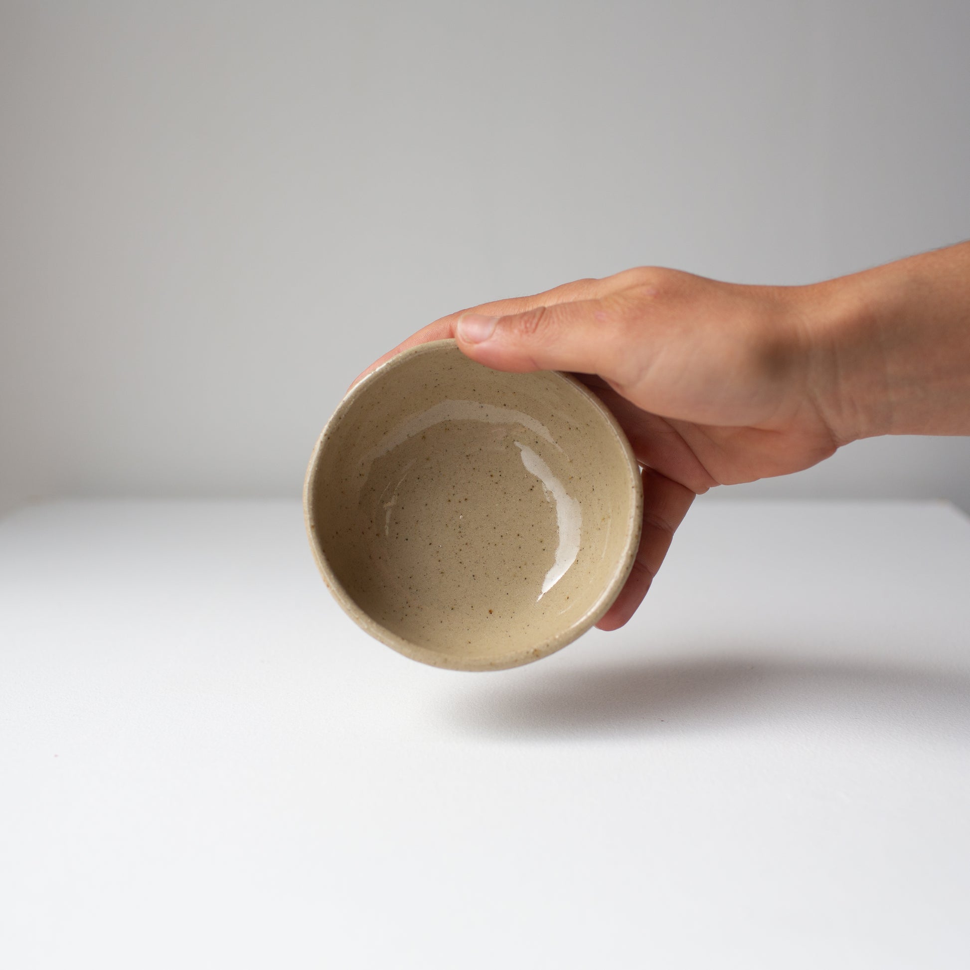 Lil Ceramics olive bowl in Speckled tan handmade in Auckland, New Zealand