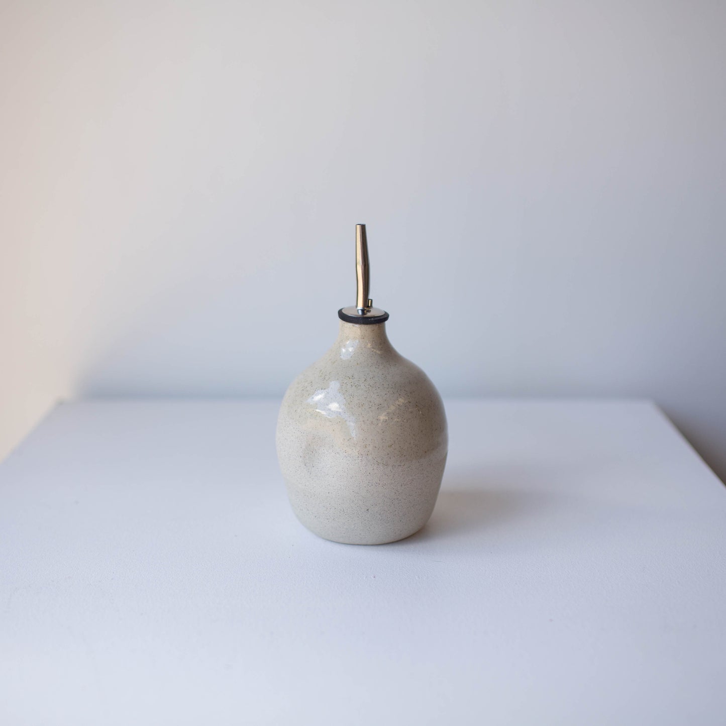 Lil Ceramics handmade oil pourer in Sandstone, handmade in Auckland, New Zealand