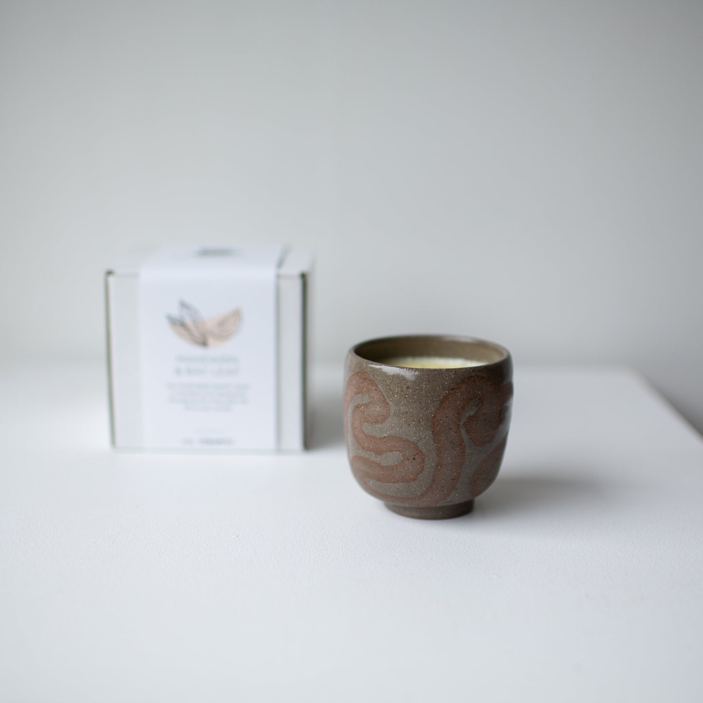 Squiggle Candle - Fawn Brown