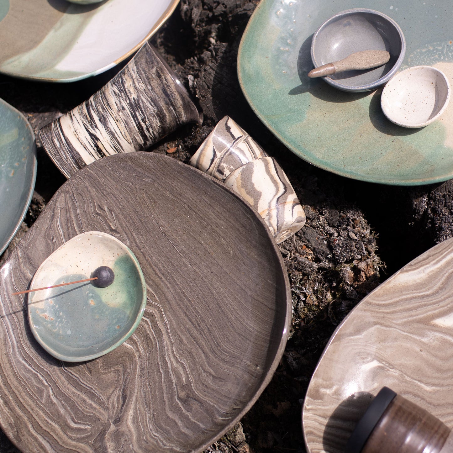 Ripple Footed Platter 02