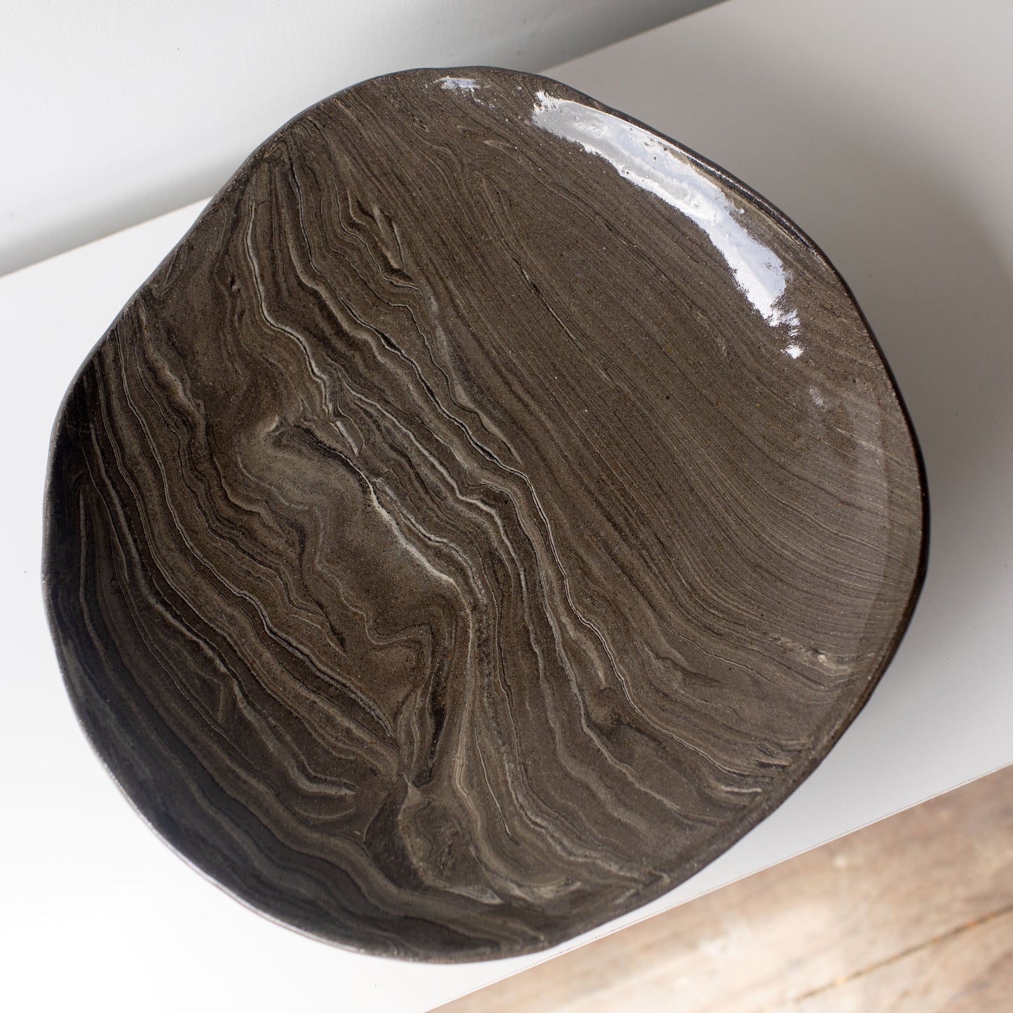 Ripple Footed Platter 02