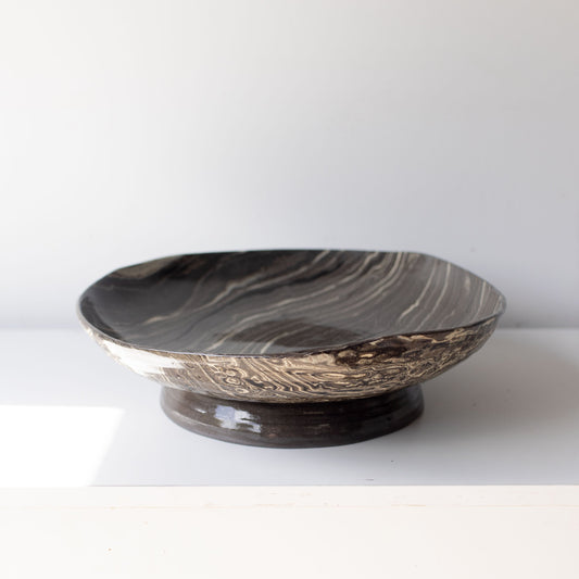 Ripple Footed Platter 01