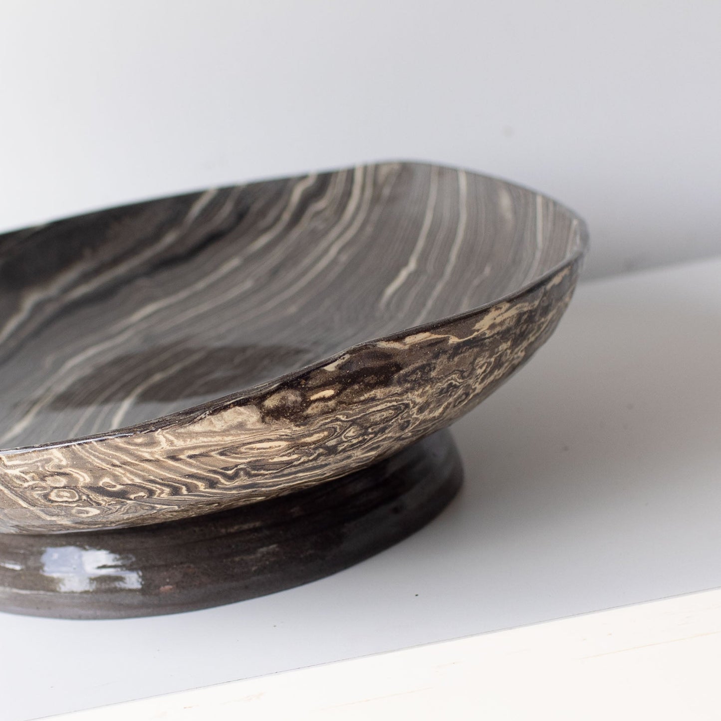 Ripple Footed Platter 01