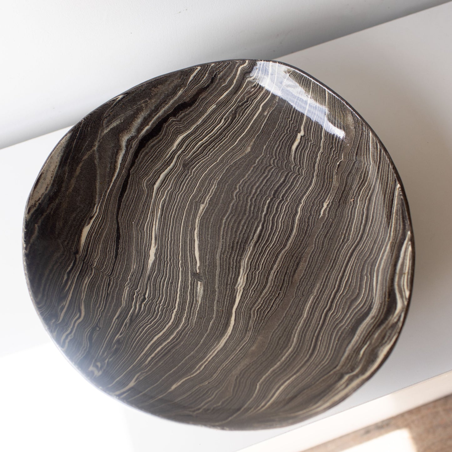 Ripple Footed Platter 01
