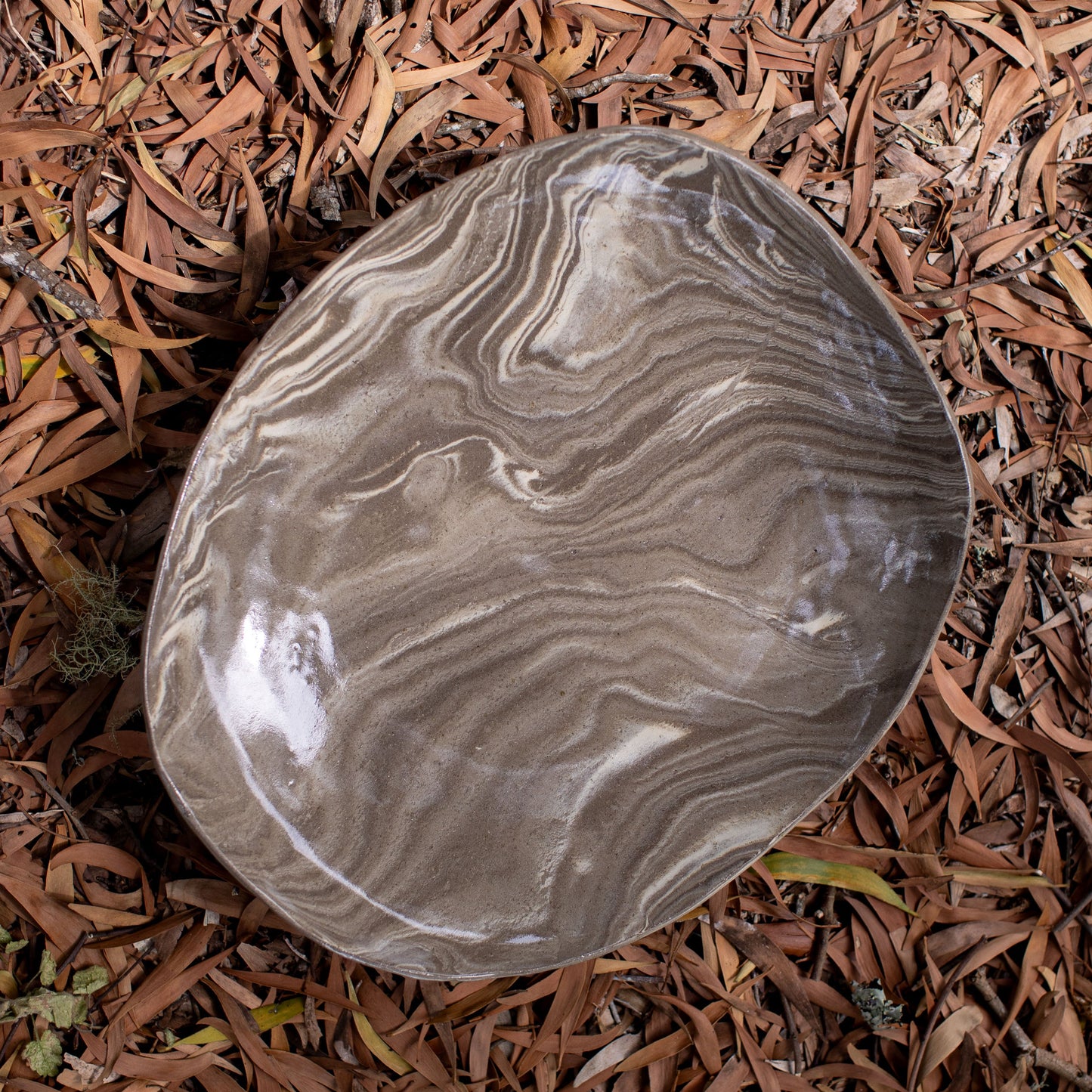Ripple Footed Platter 03