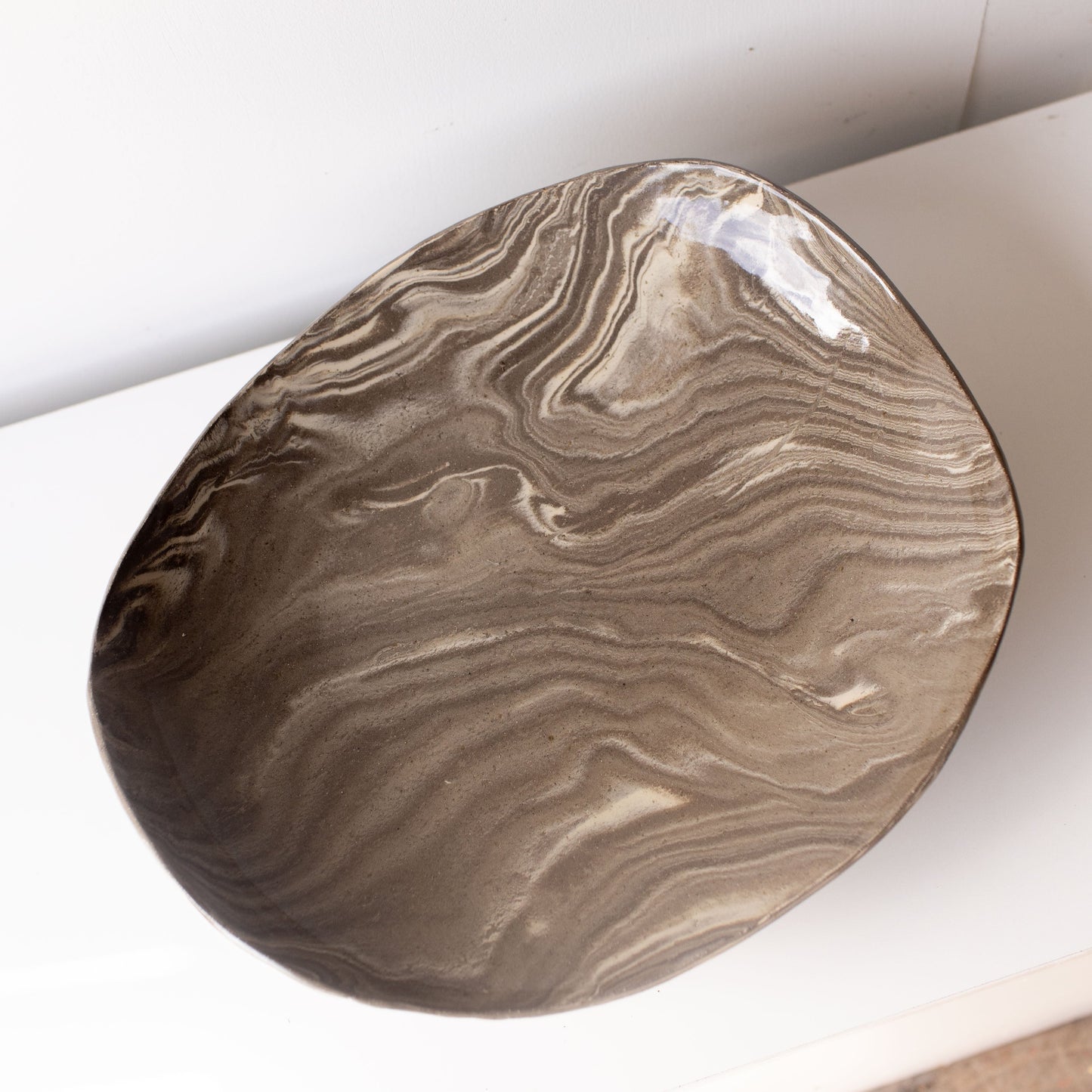 Ripple Footed Platter 03