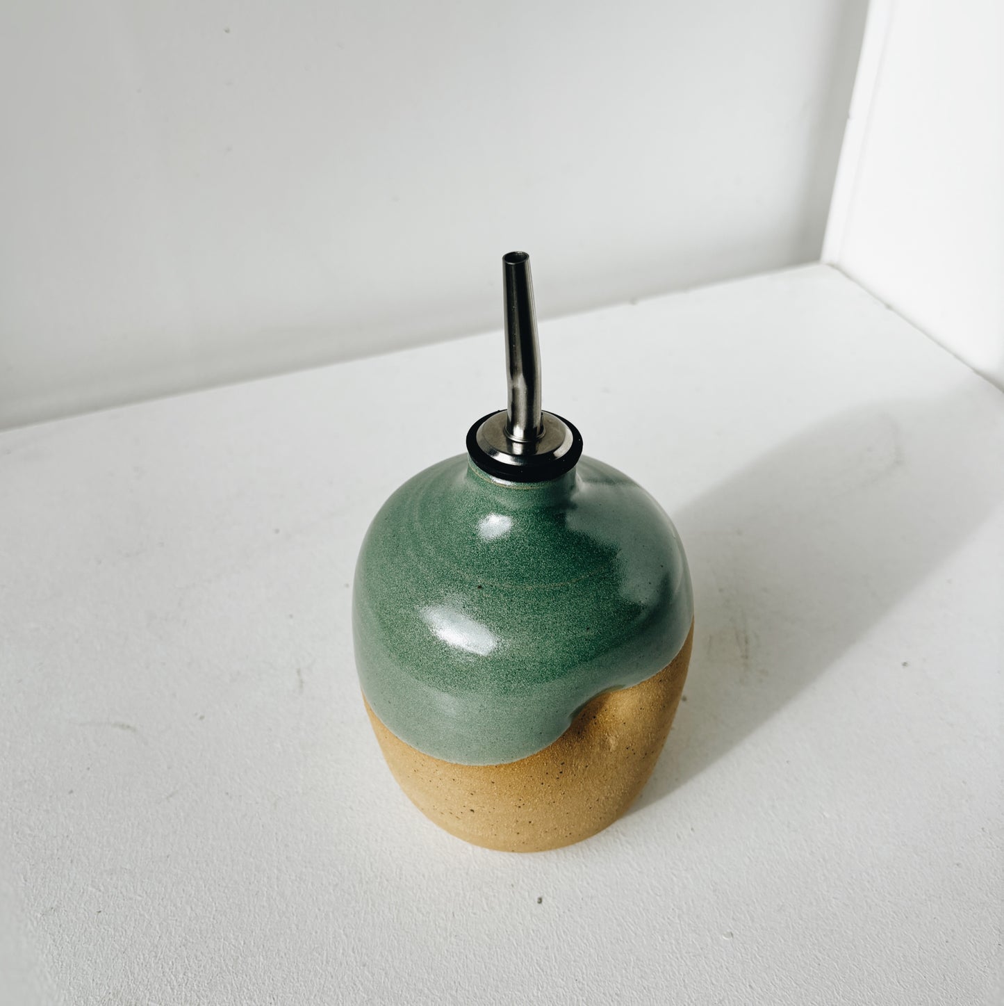 Oil / Vinegar Pourer - sage green