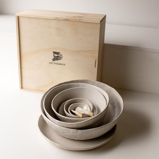 Lil Ceramics Everyday Tableware Serving Boxed Set Handmade in Auckland New Zealand