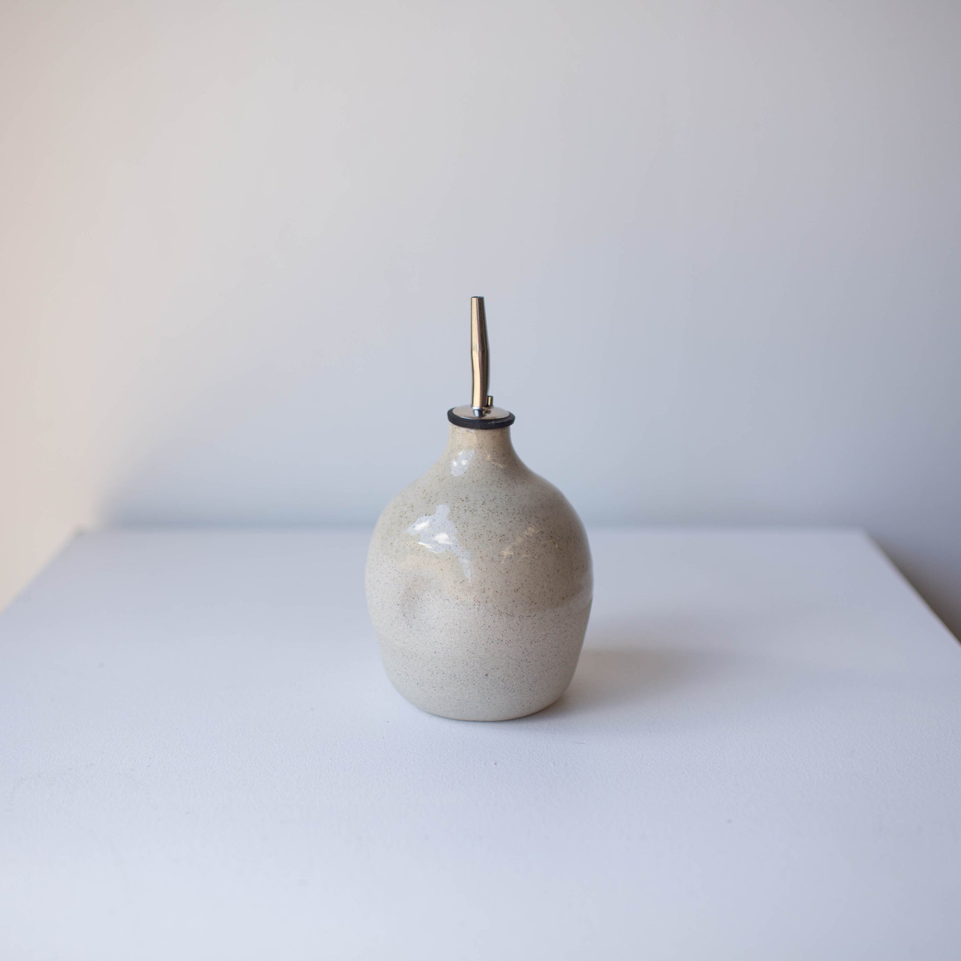 Lil Ceramics handmade oil pourer in Sandstone, handmade in Auckland, New Zealand